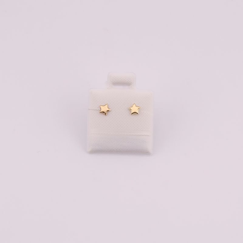 Broqueles Inflado Flor 10k 0.2g