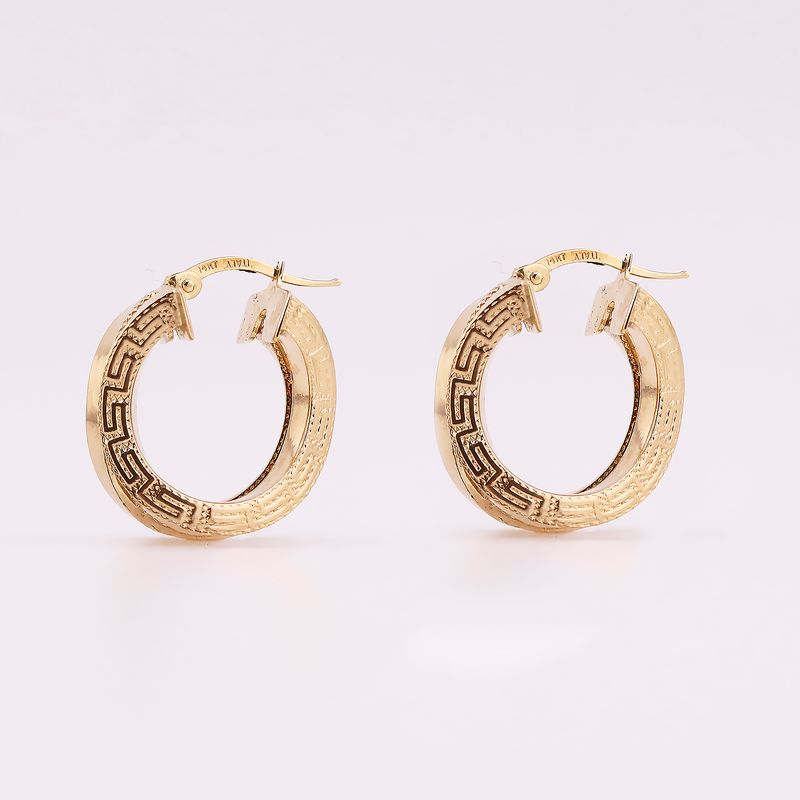 Arracadas Griegas 14k 5.3g