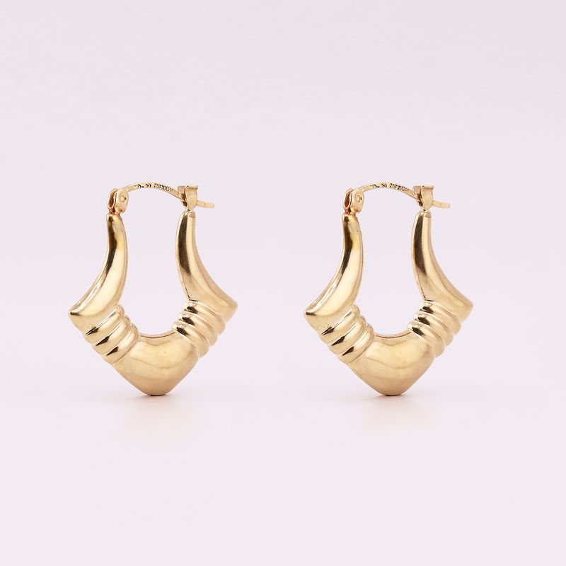 Arracadas 3 Lineas 14k 3g