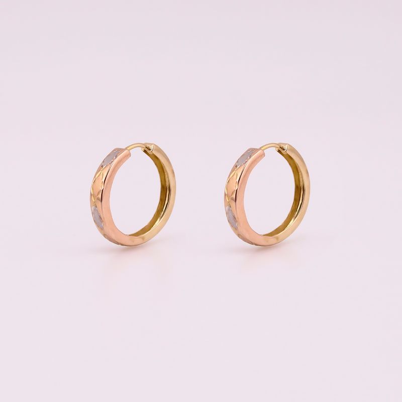 Aretes Huggies Relim. Tns. 14k 1.9g