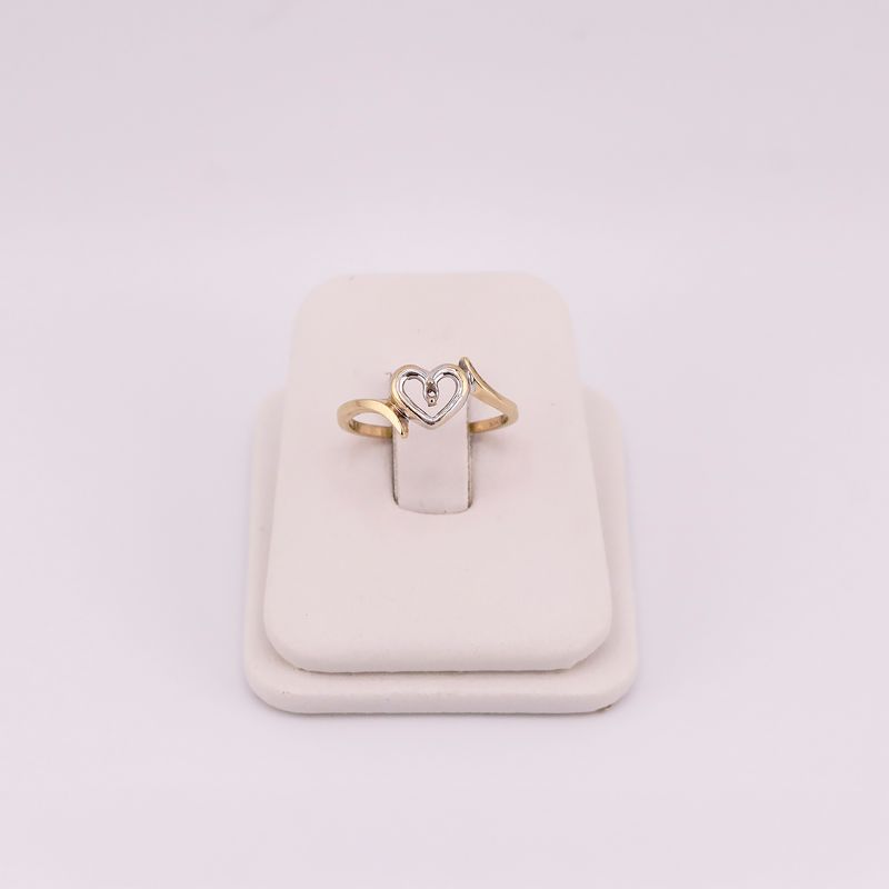 Anillo Corazon 14k 1.5g #5.5