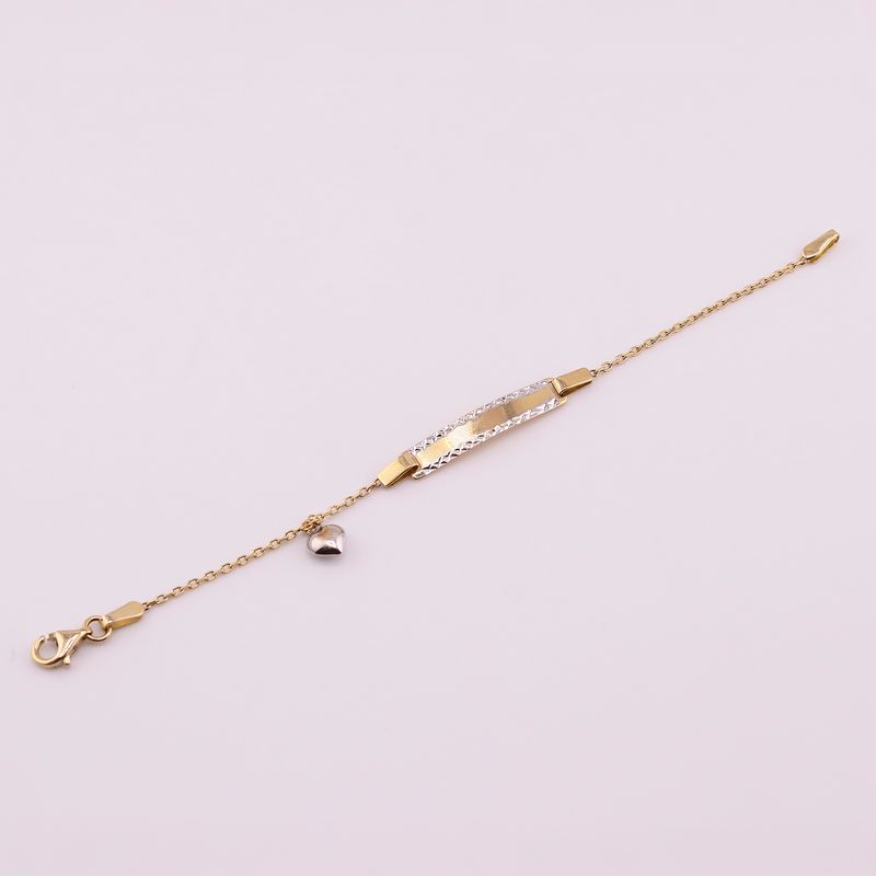 Esclava Corazon 14k 2.2g 13.5cm