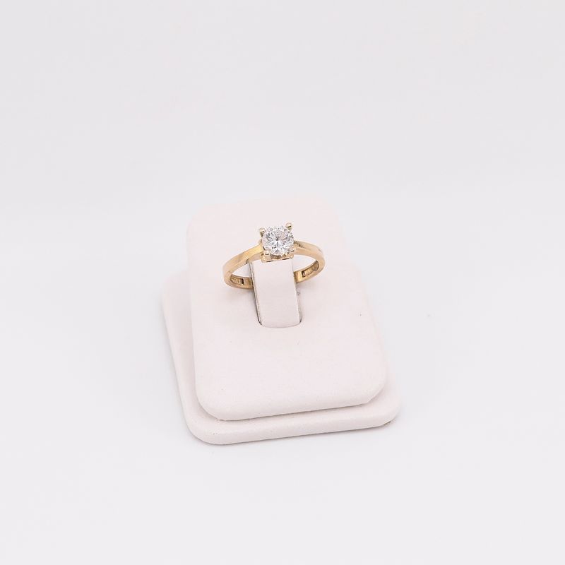 Anillo Compromiso 14k 2.6g #6.5