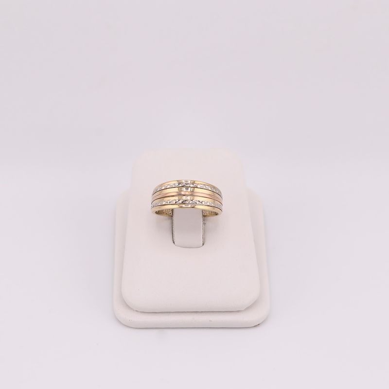 Anillo Lineas 3 Tns. 14k 2.2g #6
