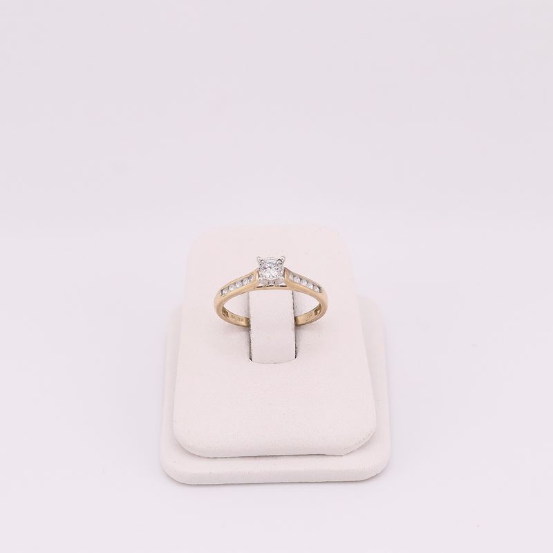 Anillo Compromiso 10k 1.6g #7