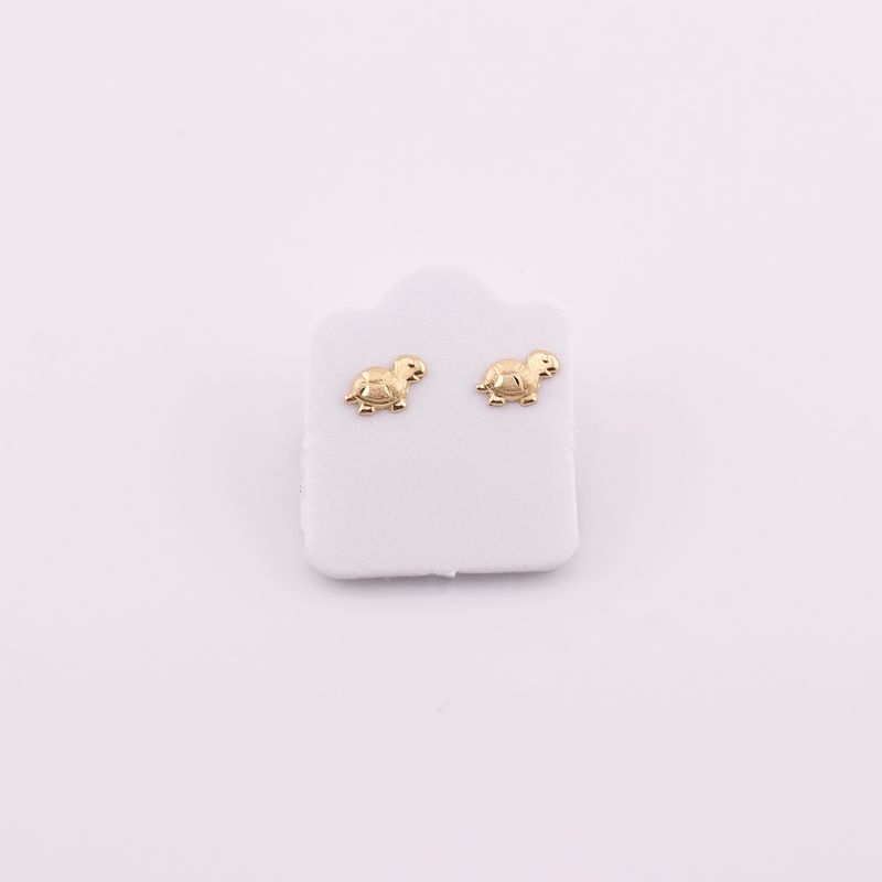 Broqueles Tortuga Arenada  10k 0.2g