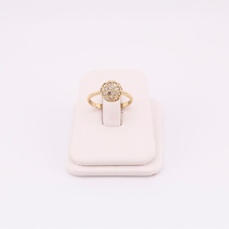 Anillo Bola De Fuego 10k 1.9g #6.5