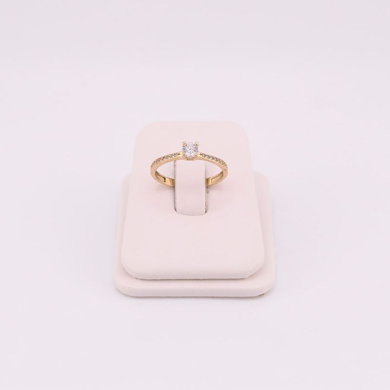 Anillo Compromiso 14k 1.5g #6.5