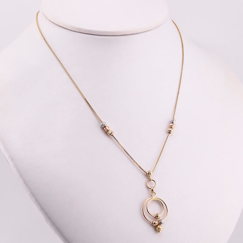 Gargantilla C/borlas 14k 4.8g