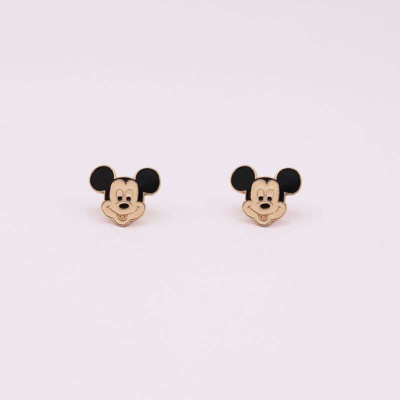 Aretes Mickey Mouse 14k 3g
