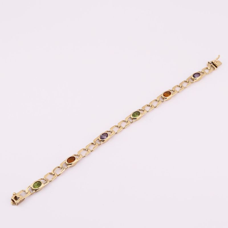 Pulso C/p Colores 14k 12.3g 18cm