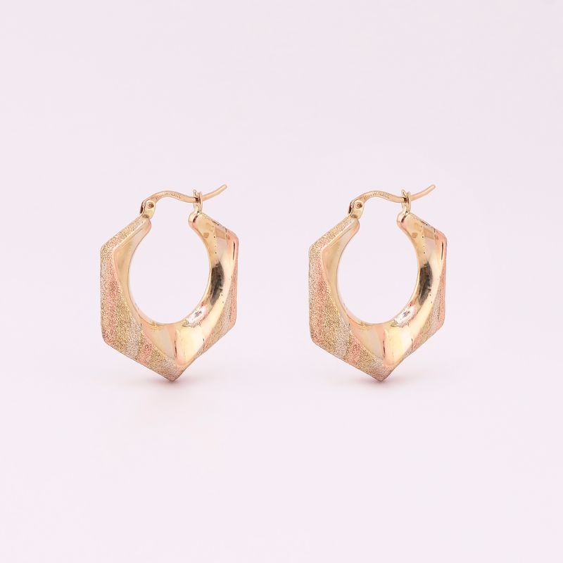 Arracadas Canasta Tns. Arenada 14k 5.2g