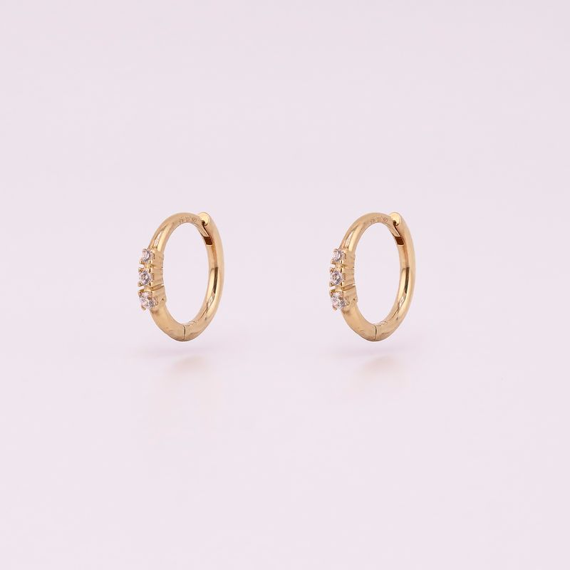 Aretes Huggies C/p Bca. 10k 1.5g