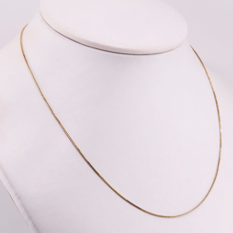 Cadena Cubo 14k 2.5g 45cm