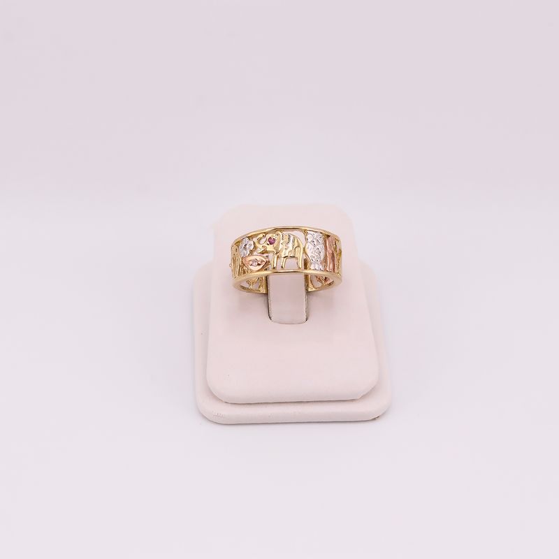 Anillo Suerte 3 Tns. 14k 6.9g #9