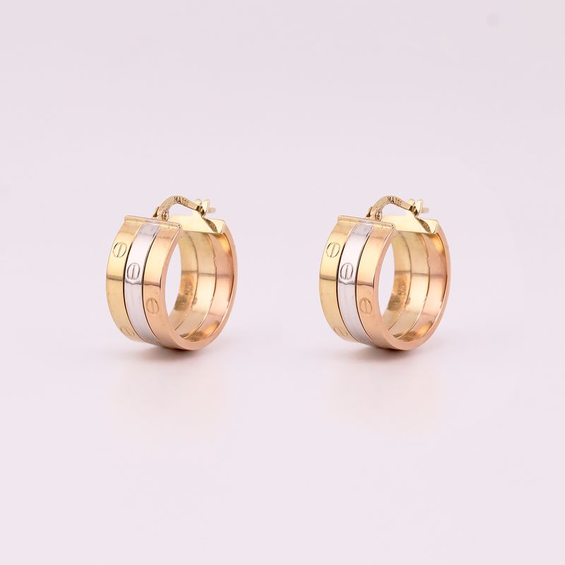 Arracadas Tipo Cartier Tns. 14k 3g