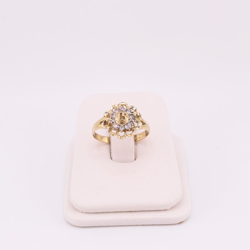 Anillo Flor 15 Años C/p 10k 2.2g #7