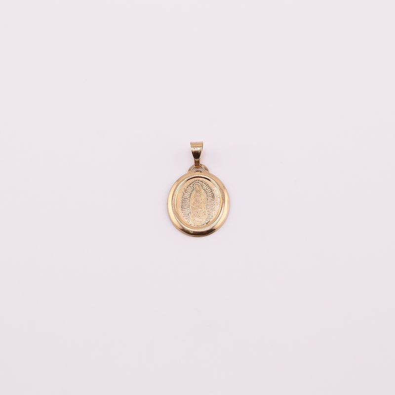 Dije Virgen Ovalo 10k 0.9g