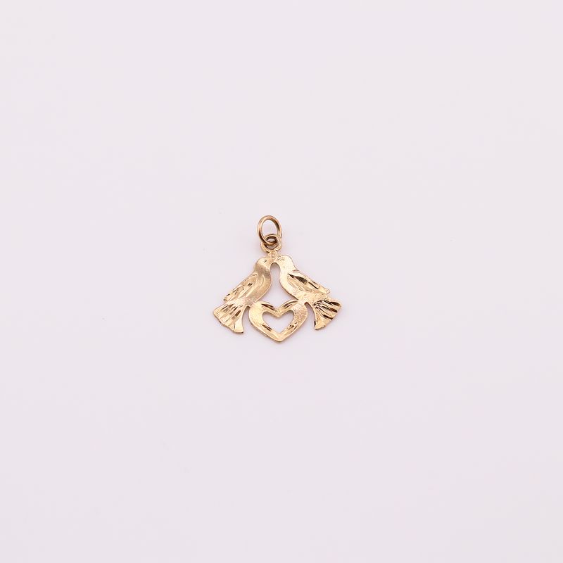 Dije Palomas Corazon 14k 0.8g