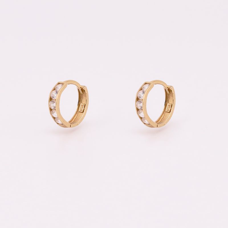 Aretes Huggies C/p 14k 0.6g