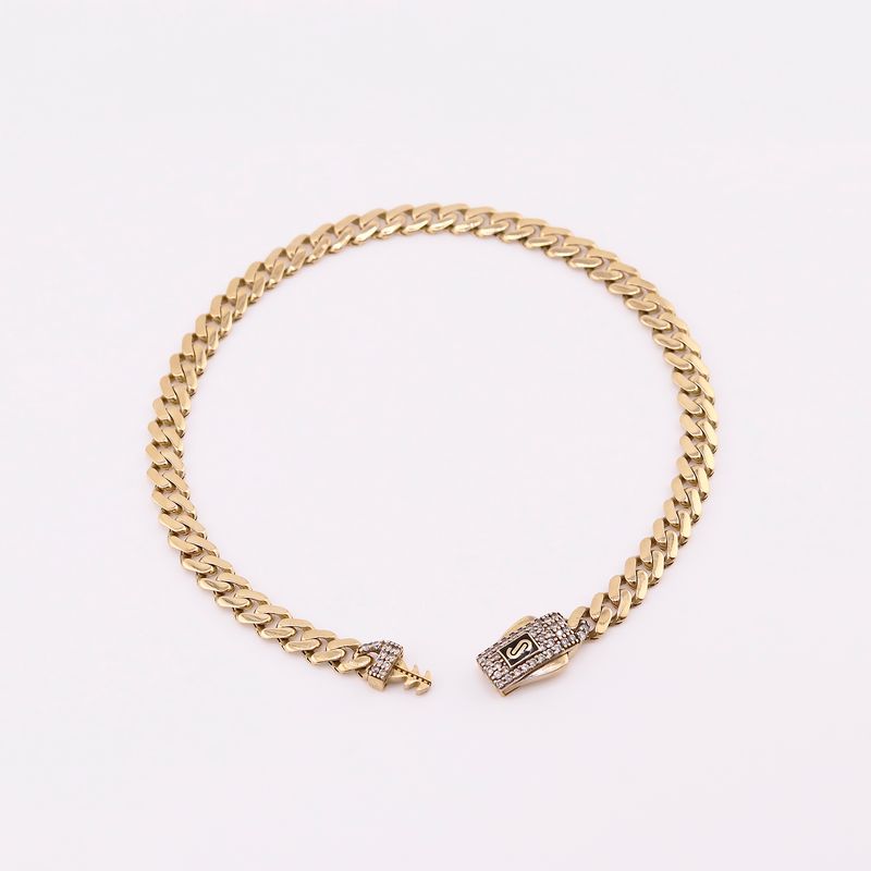 Pulso Tipo Monaco 14k 6.4g 20cm