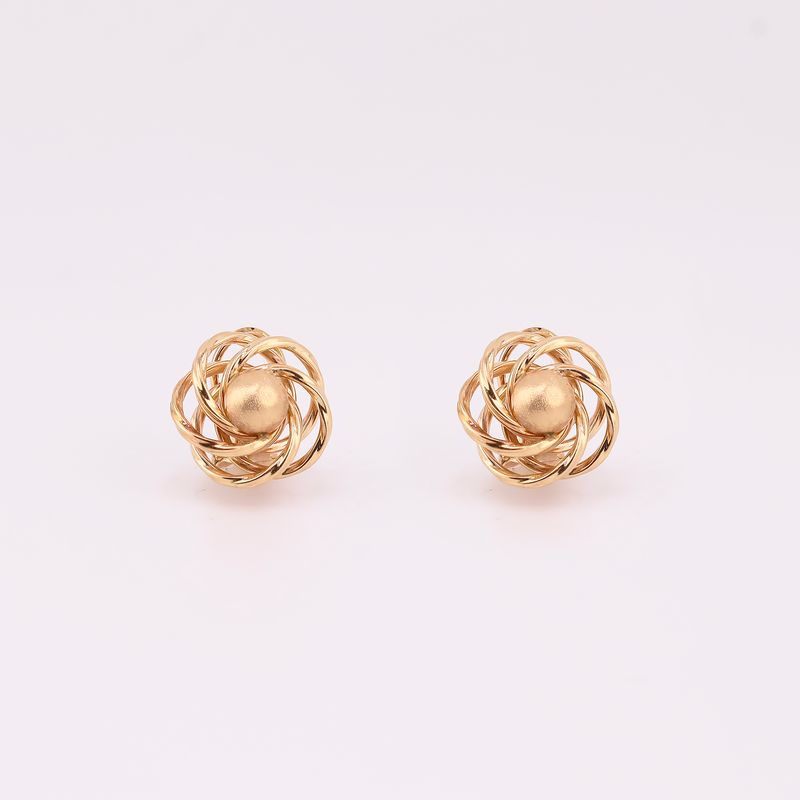 Aretes Flor Torc. 14k 5.2g