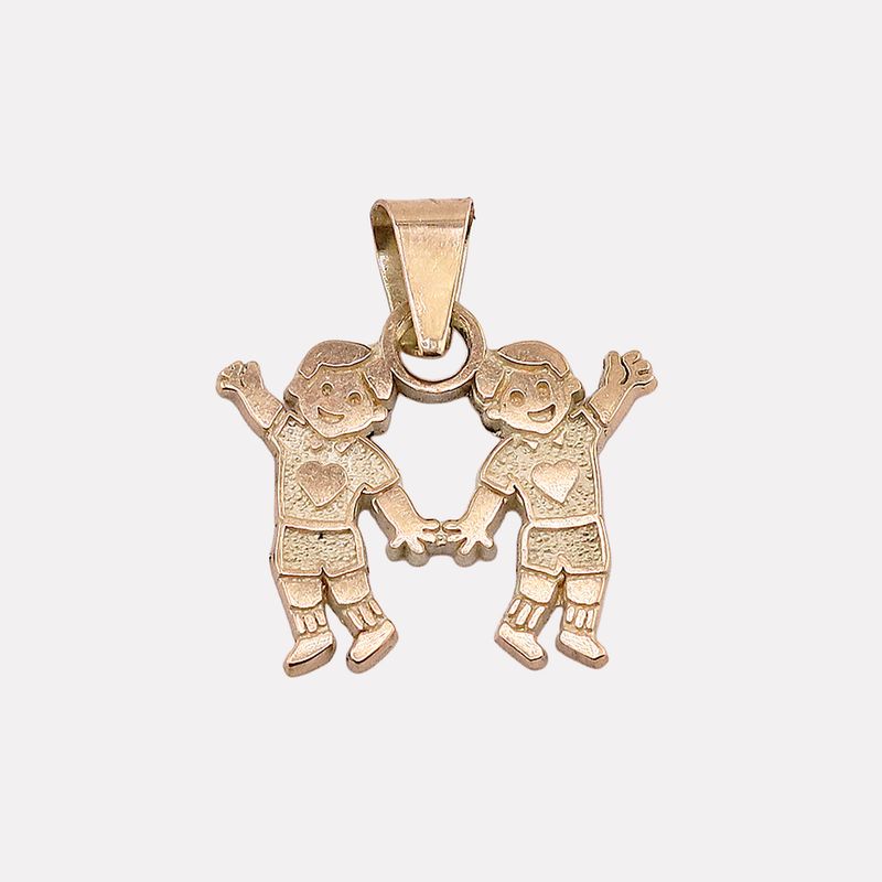 Dije 2 Niños 14k 2.5g