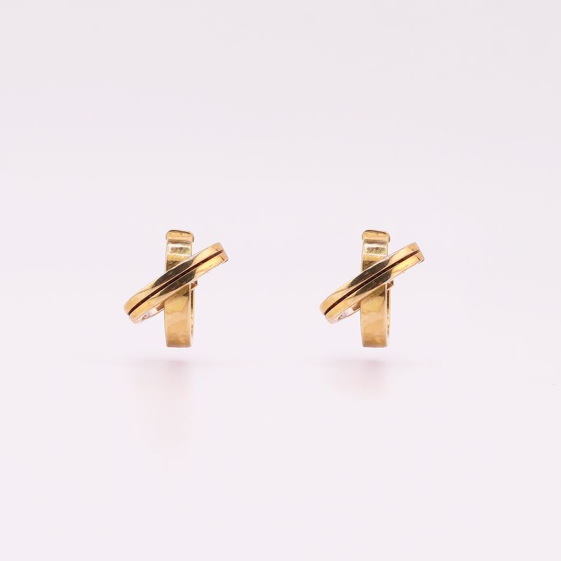 Aretes Cruzados 10k 2.8g
