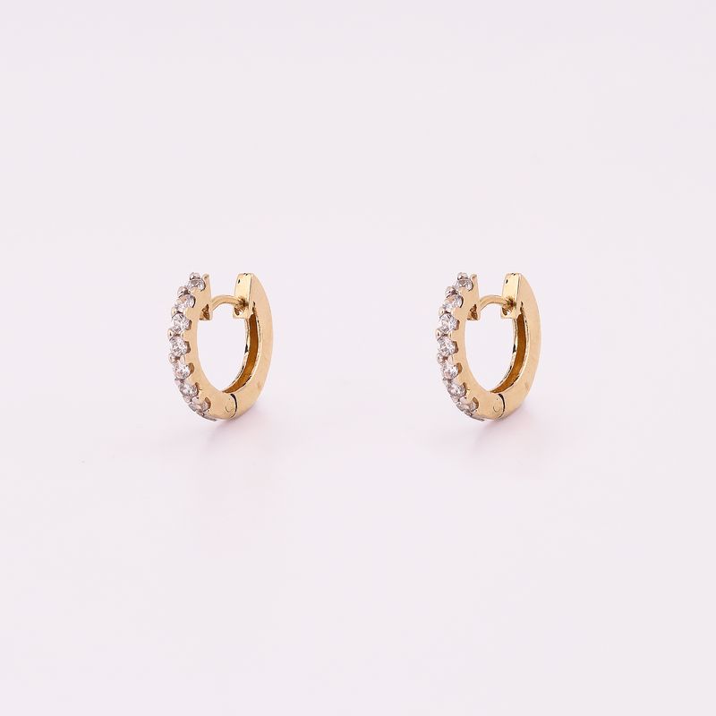 Aretes Huggies C/p 14k 1.5g
