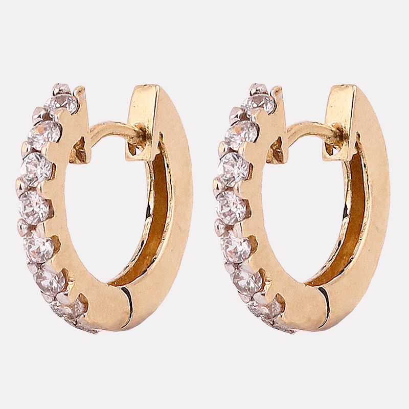 Aretes Huggies C/p 14k 1.5g