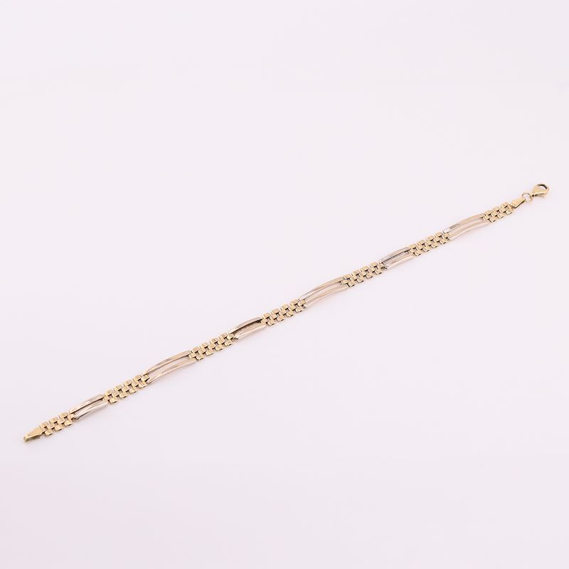 Pulso Tipo Rolex 14k 6.1g 20.5cm