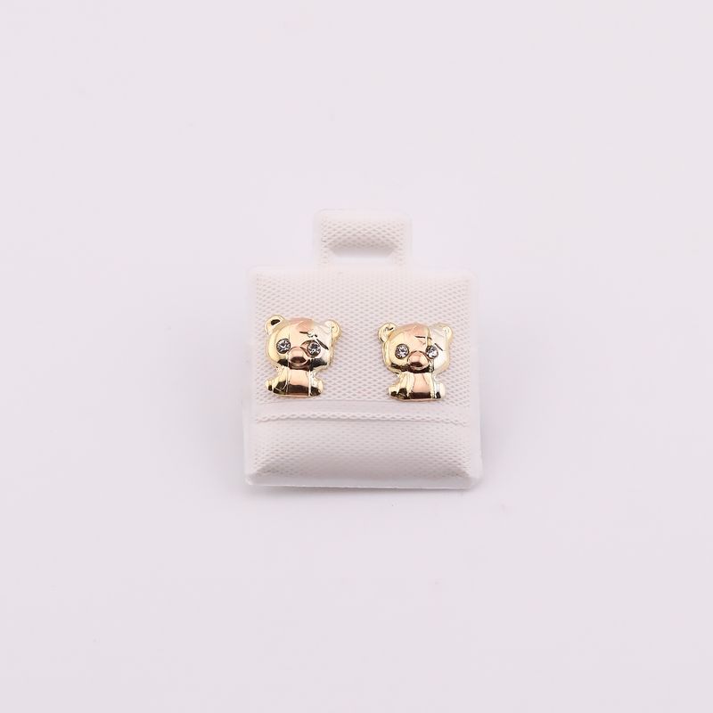 Broqueles Osita 3 Oros 10k 0.3g