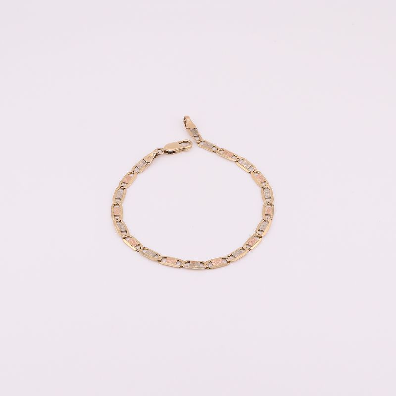 Pulso Valent. Relim. Tns. 14k 7.7g 21cm