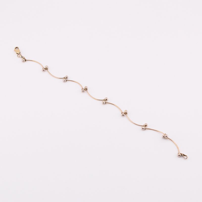 Pulso C/bolitas 14k 3.4g 18.5cm