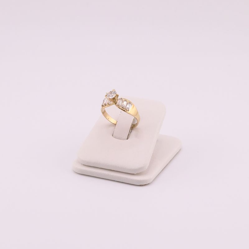 Anillo Compromiso Ondas 14k 2.6 #7.5