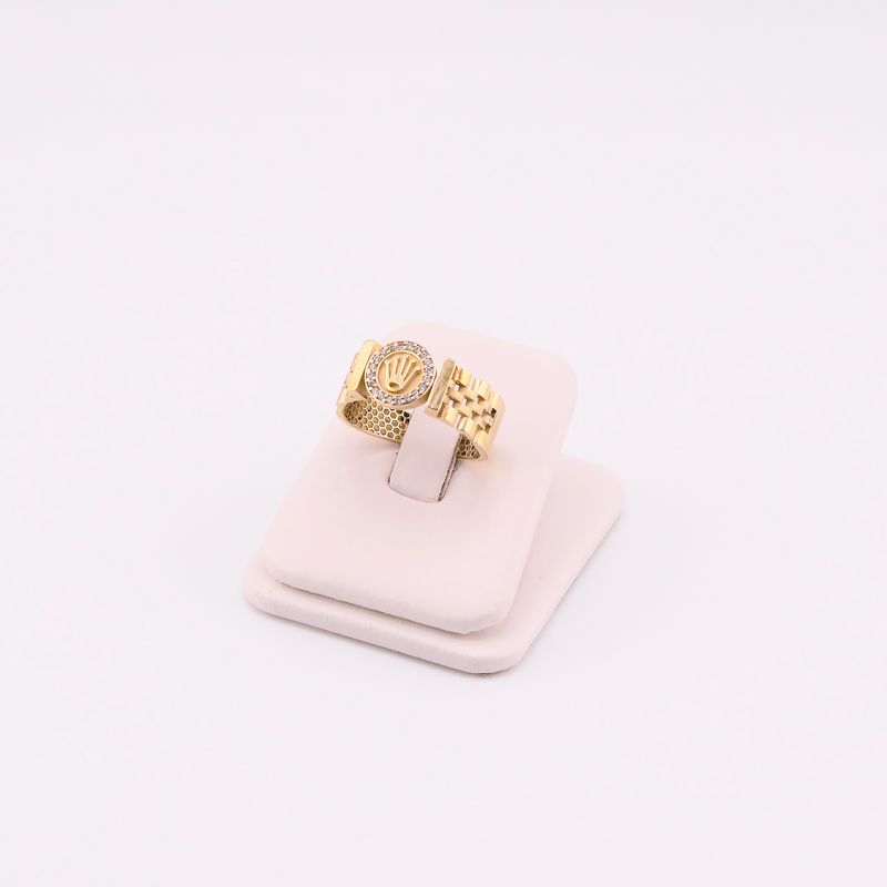 Anillo Tipo Rolex C/p 14k 3.1g #9