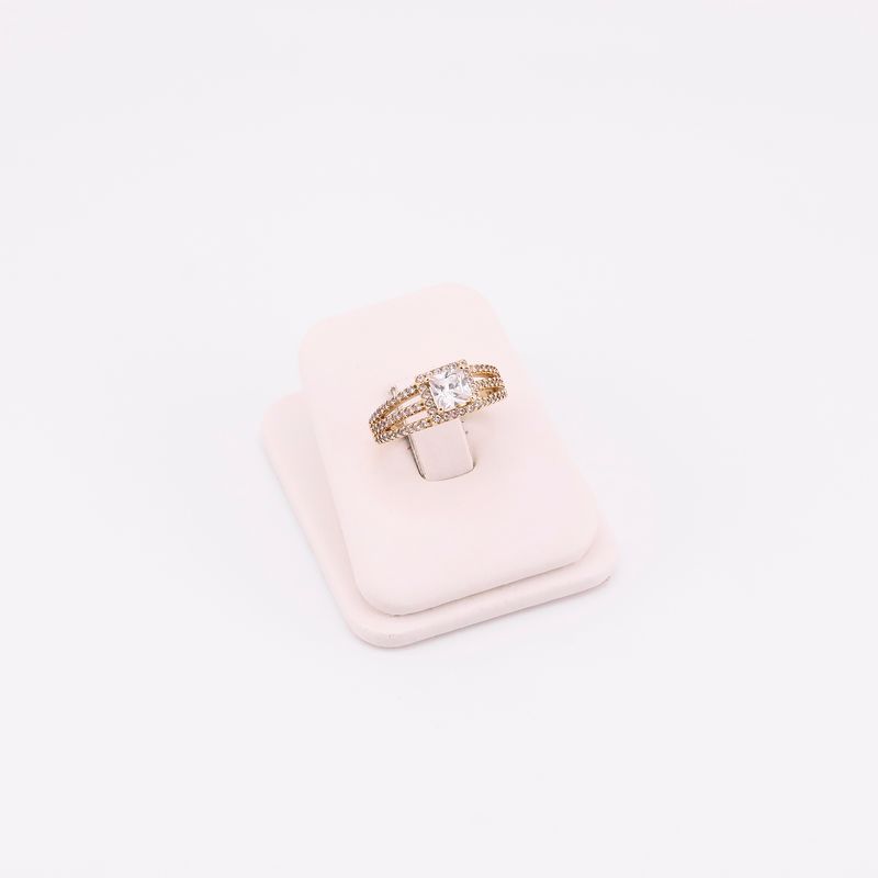 Anillo Piedra Cuad. 10k 3.5g #6