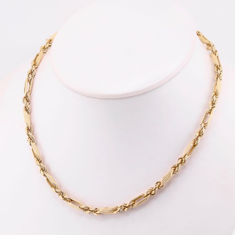 Cadena Figaro 14k 13.3g 55cm