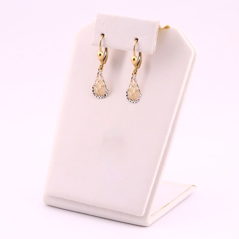 Aretes Gota Diam. 14k 1.4g