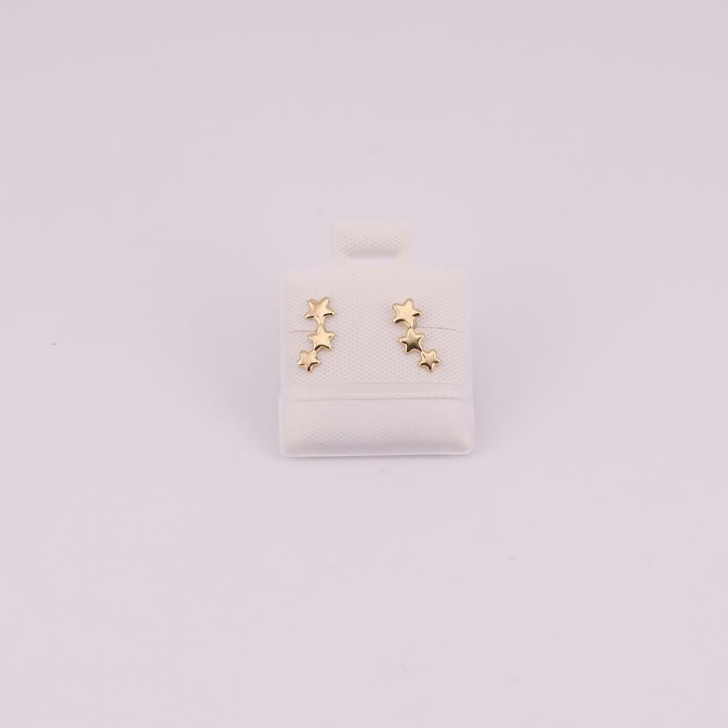 Broqueles Estrellas C. 10k  0.2g