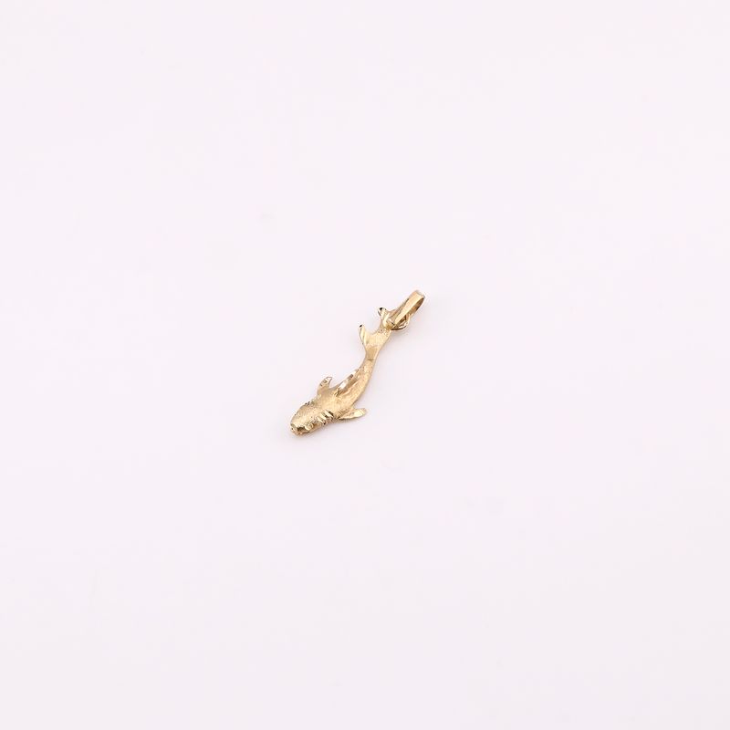 Dije Tiburon Satinado 14k 2.1g