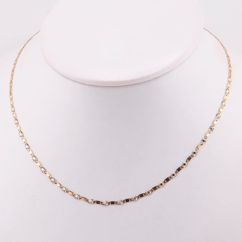 Cadena Mixta 14k 2.7g 50cm