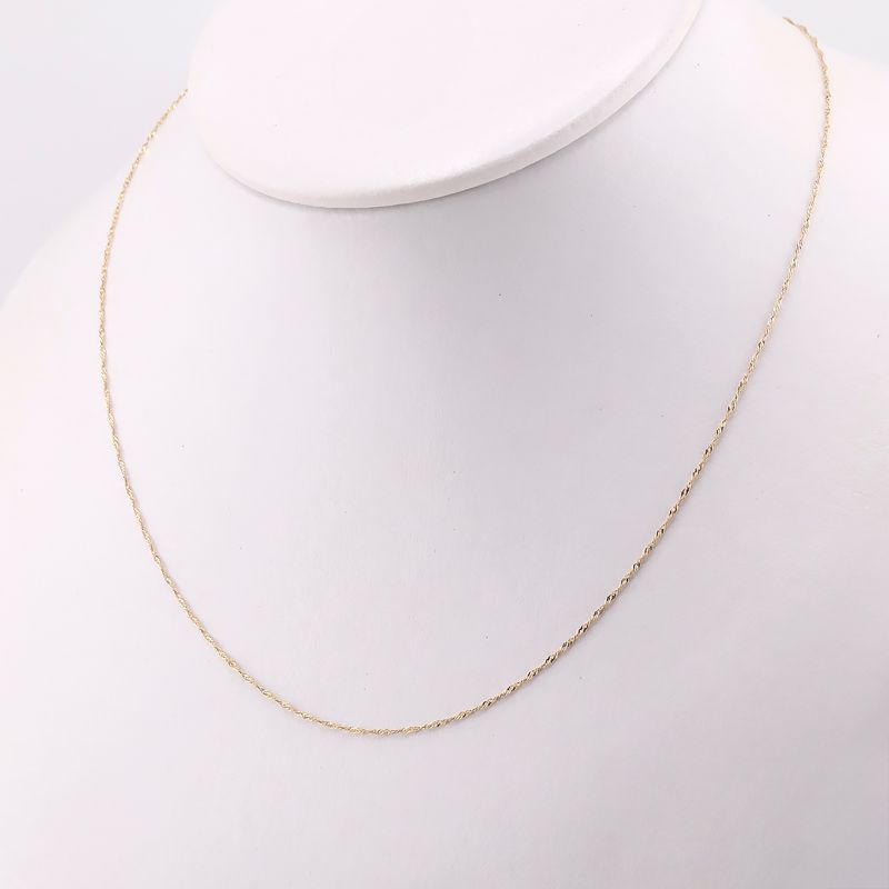 Cadena Torsal 14k 0.8g 45cm