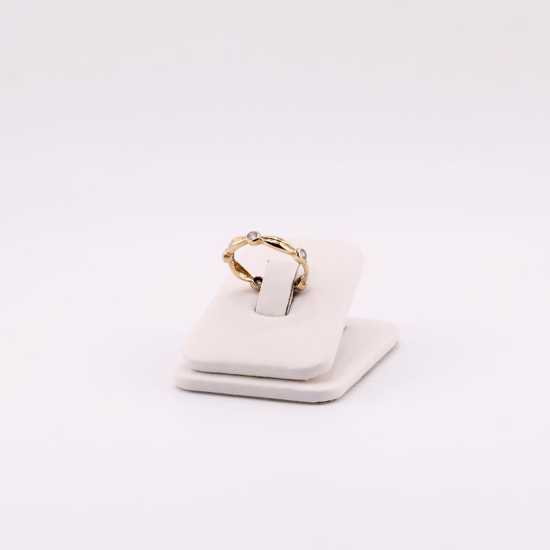 Anillo Ondas C/p 14k 1.8g #6.5