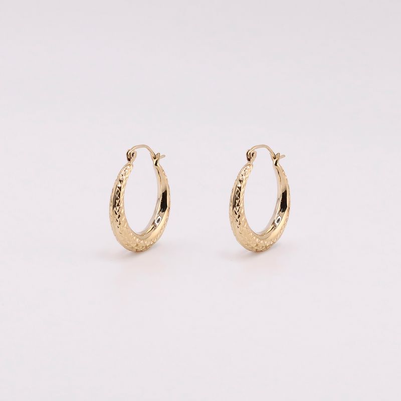 Arracadas Canasta Relim. 14k 1.4g