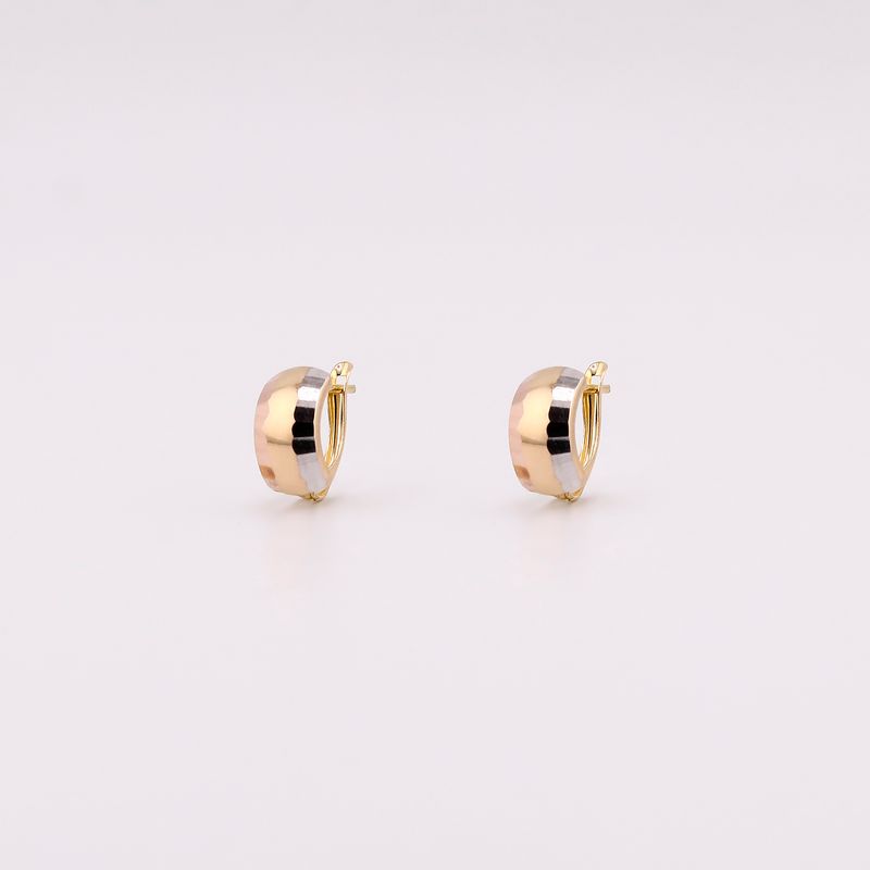 Aretes Facetados Tns. 14k 1.7g
