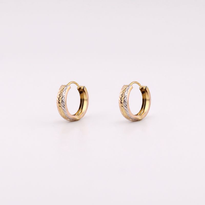 Aretes Huggies Relim. 3 Tns. 14k 1.5g