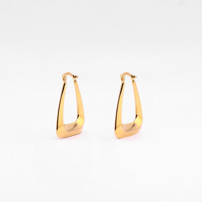 Arracadas Triangulo Liso 14k 2.7g