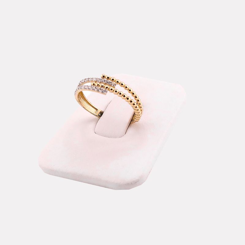 Anillo Borlas C/p Bcas  14k 1.7g #8