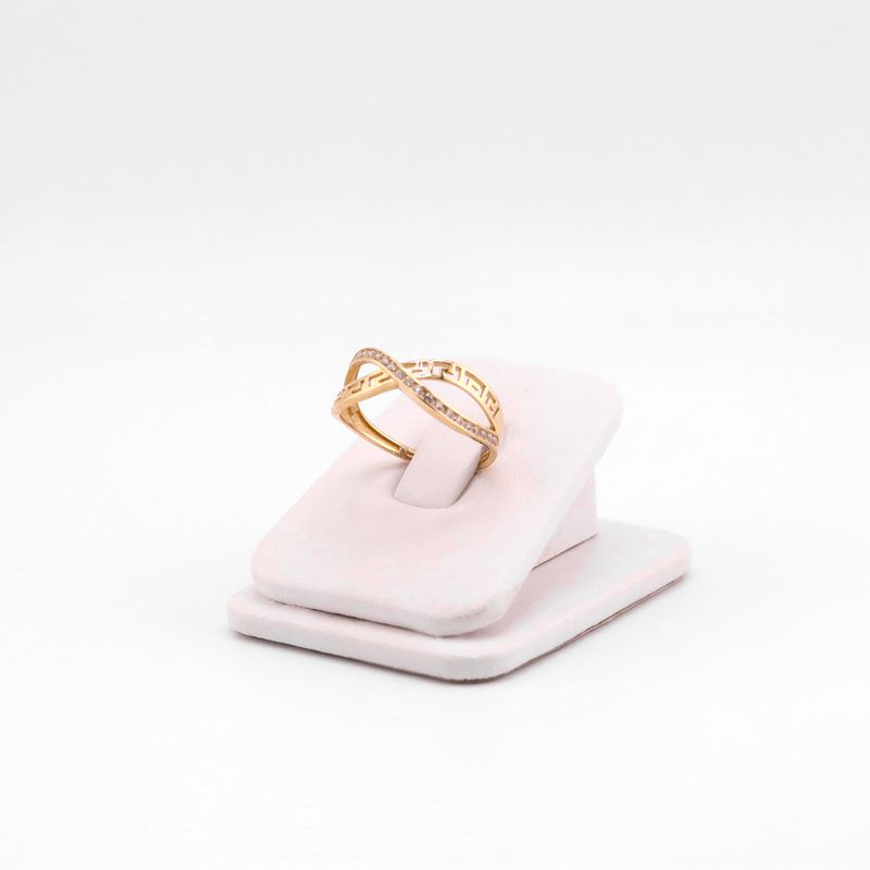 Anillo Griego Infinito C/p 14k 1.7g #8